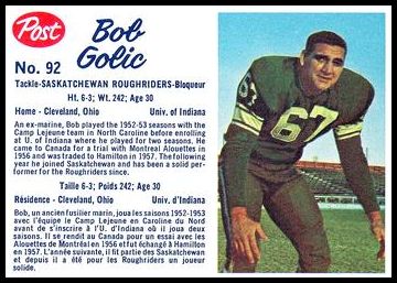 92 Bob Golic